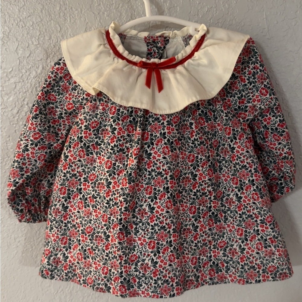 Janie & Jack Holiday Top and Bloomer Set